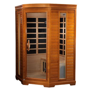 Dynamic Heming 2-person Corner Low EMF FAR Infrared Sauna (Canadian Hemlock)