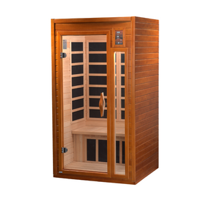 Dynamic Barcelona 1-2-person Low EMF FAR Infrared Sauna (Canadian Hemlock)