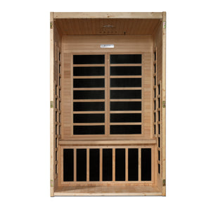 Dynamic Santiago 2-person Low EMF FAR Infrared Sauna (Canadian Hemlock)