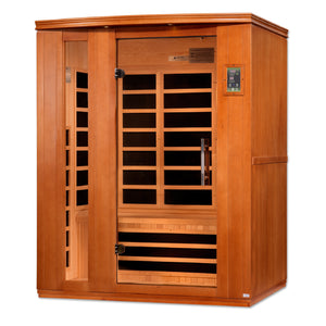 Dynamic Lugano 3-person Low EMF FAR Infrared Sauna (Canadian Hemlock)