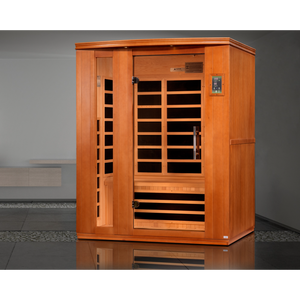 Dynamic Lugano 3-person Low EMF FAR Infrared Sauna (Canadian Hemlock)