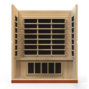 Dynamic Bergamo 4-person Low EMF FAR Infrared Sauna (Canadian Hemlock)