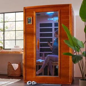 Dynamic Versailles 2-person Low EMF FAR Infrared Sauna (Canadian Hemlock)