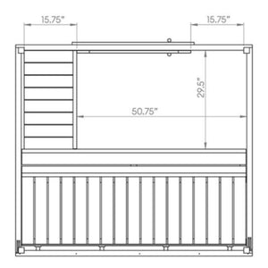 SaunaLife Model G2 Outdoor Home Sauna